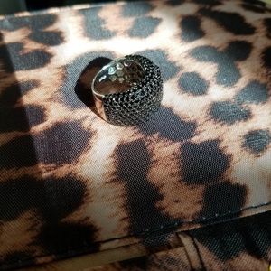 Black Spinel 925  sterling silver ring